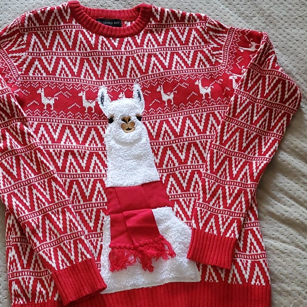 COPY - Mens Ugly Christmas Sweater Llama size s